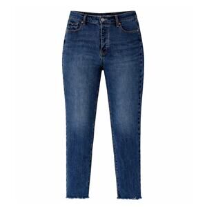 Old Navy Dark Wash High-Rise OG Straight Jeans Twila size 14